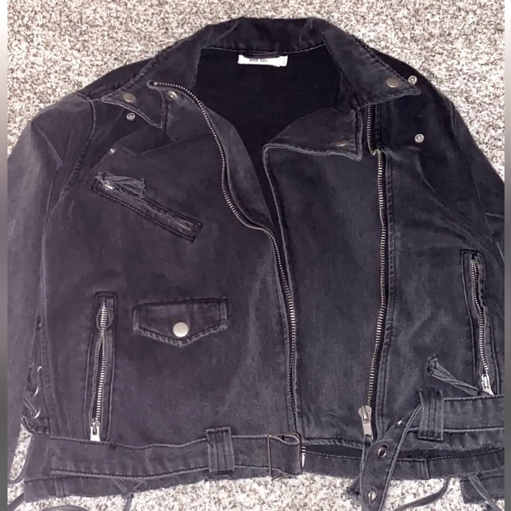 Black jean jacket